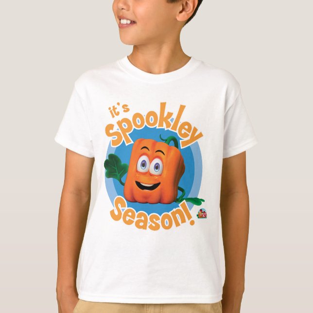 T-shirt Spookley le Citrouille Carré | C'est la saison de  (Devant)