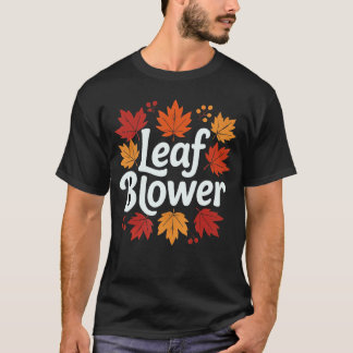T-shirt Spooktacular Fall Leaf Blower Sucking Leaf Blowers