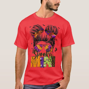 T-shirt Spooky Mini Mignon Mimi Petit Halloween Chignon Dé