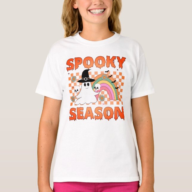 T-shirt Spooky Season Halloween Vibes-45634 (Devant)