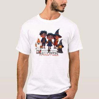 T-shirt Spooky Sweet Halloween Friends - Adorable Cartoon 