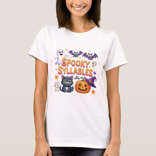 T-shirt Spooky Syllables (Devant)