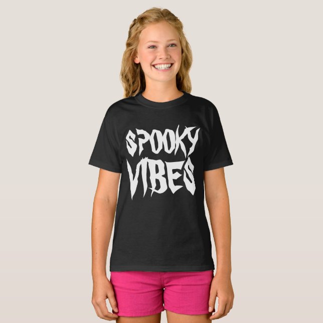 T-Shirt SPOOKY VIBES (Devant entier)
