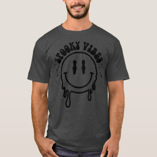 T-shirt Spooky Vibes Dripping Smile Face Funny Halloween N