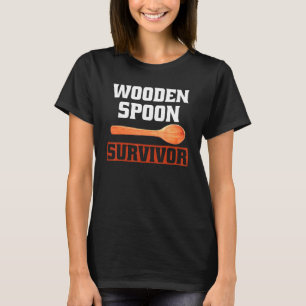 T-shirt Spoon En Bois Survivant Tee Drapeau Italien Pour F
