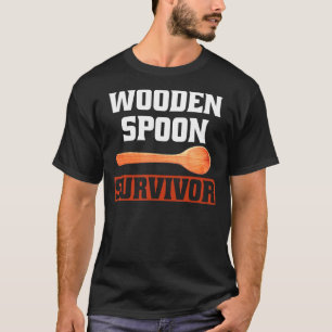 T-shirt Spoon En Bois Survivant Tee Drapeau Italien Pour F