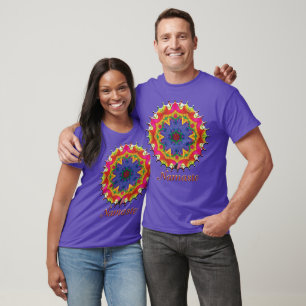T-shirt Spores Namaste Kaleidoscope