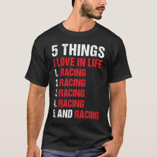 T-shirt Sport 5 choses que j'aime dans la course de la vie