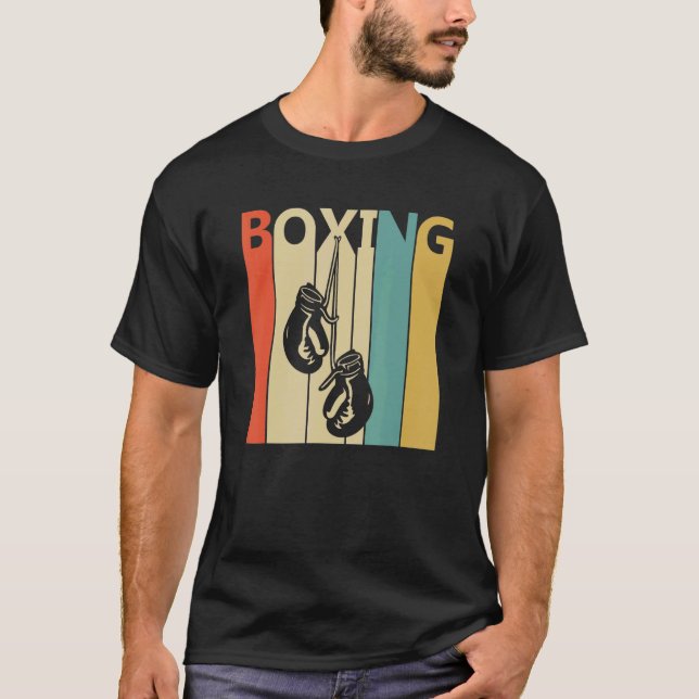 T-shirt Sport de boxe rétro des années 1980 (Devant)