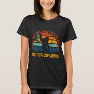 T-shirt Sport de pêche qui est à 90% préparation 10% juron