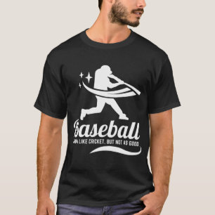 T-shirt Sport Drôle De Baseball De Cricket