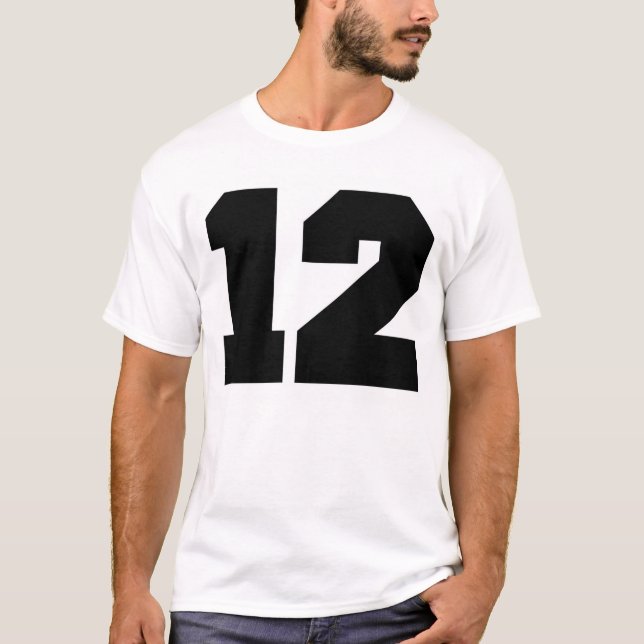 T-shirt Sport du numéro 12 (Devant)