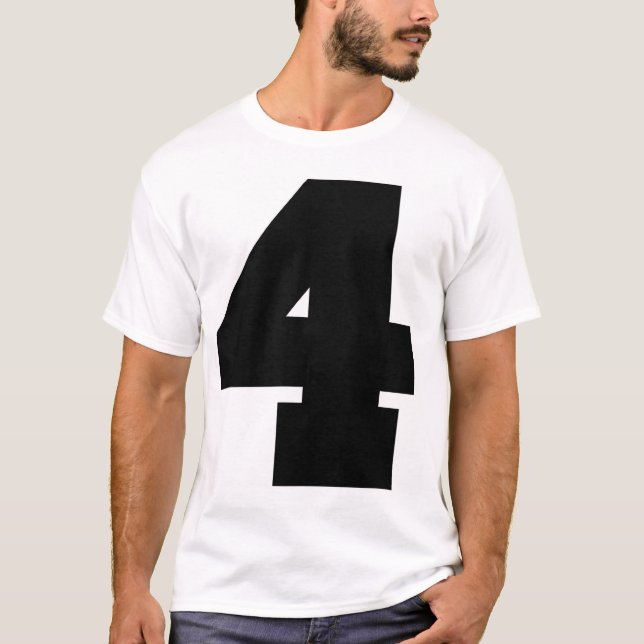 T-shirt Sport du numéro 4 (copie de frontside et de (Devant)