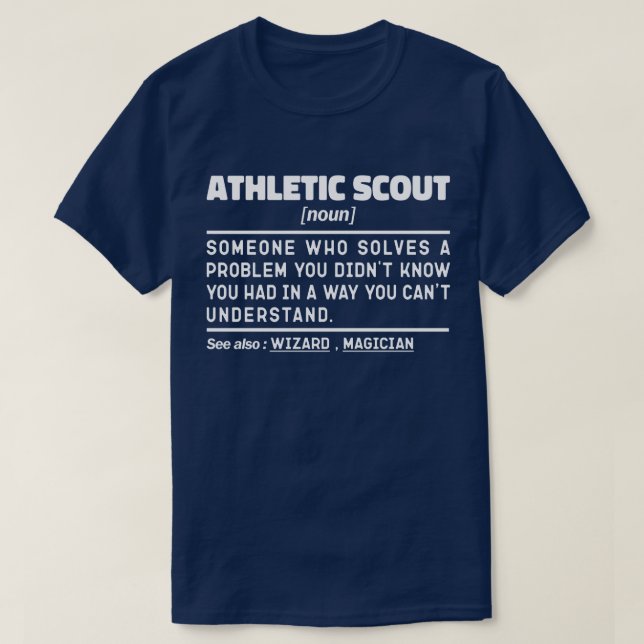 T-shirt Sport Scout Noun Définition Sport Lover Amusant (Design devant)