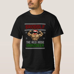 T-shirt Sport sportif Brodolf Christmas Reindeer