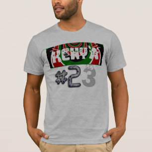 T-shirt Sport the Spirit : Hashtag 23 Kenya Drapeau couleu