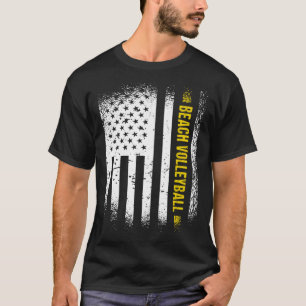 T-shirt Sport Us Drapeau Beach Volleyball 1