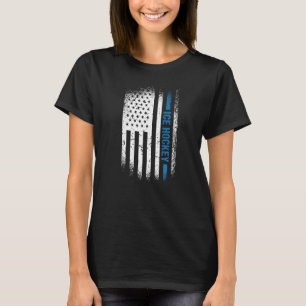 T-shirt Sport Us Drapeau Hockey sur glace Premium_5