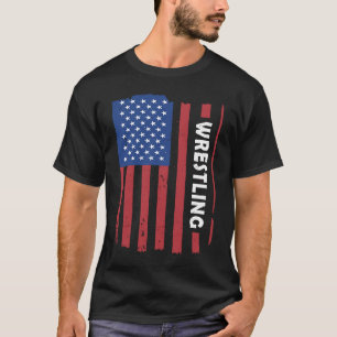 T-shirt Sport Us Drapeau Lutte 2
