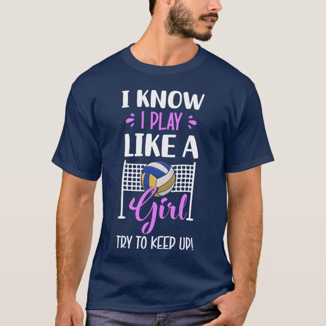 T-shirt Sport Volley Ball Sports Coach girl funny (Devant)
