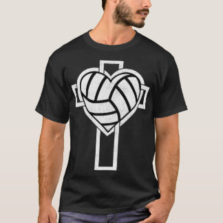 T-shirt Sport Volleyball Athlètes Cross Baptême Saint Comm