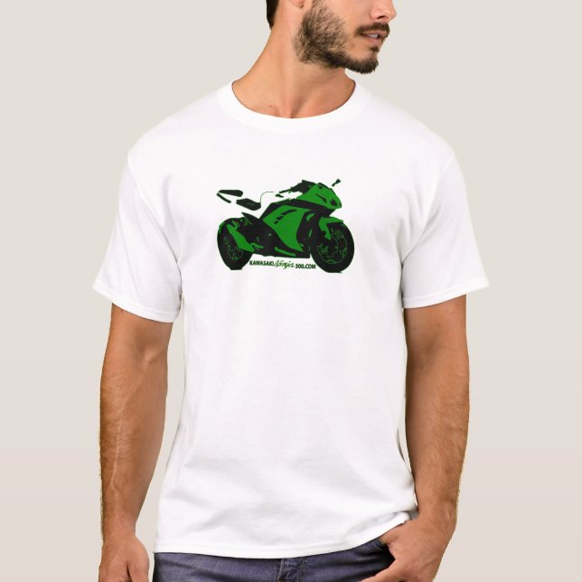 T-shirt Sportbike T du bois d'ébène des hommes (Devant)