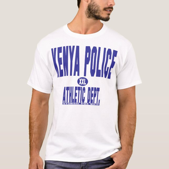 T-shirt sportif de police du Kenya (Devant)
