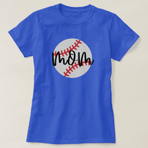 T-Shirt Sportif Maman de Baseball