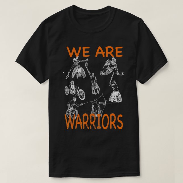 T-shirt Sports adaptatifs Hocke de basket-ball en fauteuil (Design devant)