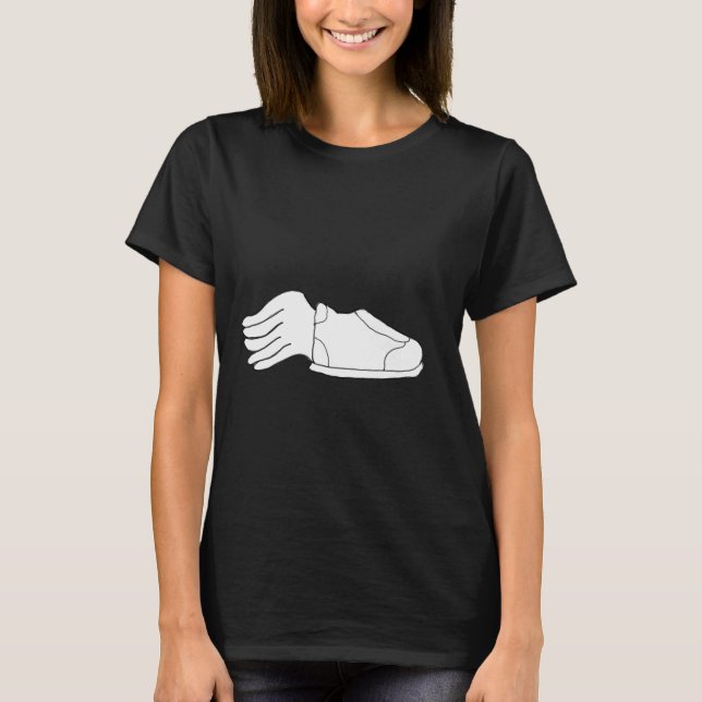 T-Shirt Sports Ailes Chaussure Design (Devant)