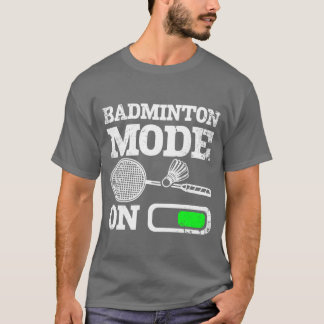T-shirt Sports Badminton mode on boy girl