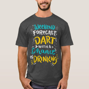 T-shirt Sports bar club dart league joueur de jeu week-end