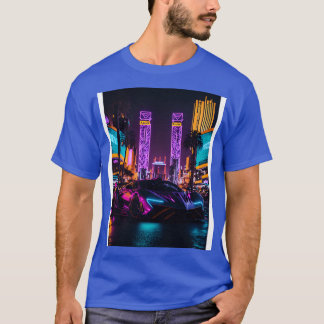 T-shirt Sports Dark Neon à la plage Neon City 5