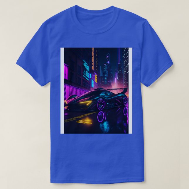 T-shirt Sports Dark Neon en japonais Neon City 1 (Design devant)