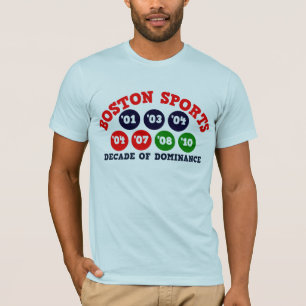 T-shirt Sports de Boston - décennie de dominance