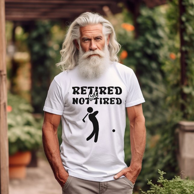 T-shirt Sports de golf à la retraite non fatigués (Créateur téléchargé)