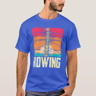 T-shirt Sports de rameur d'équipage de rame rétro vintage