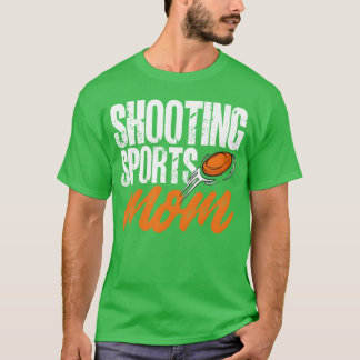 T-shirt Sports de tir Maman tirant sur une fille en argile
