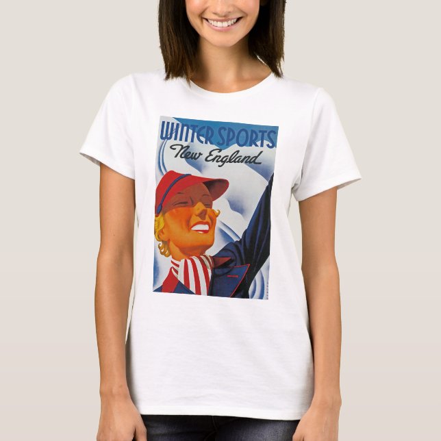 T-shirt Sports d'hiver Nouvelle Angleterre (Devant)