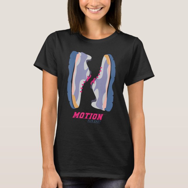 T-shirt Sports Fitness Entraînement Gym Running Chaussures (Devant)