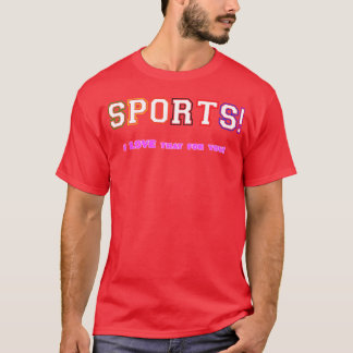 T-shirt Sports j'aime ça pour vous famille rétro