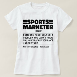 T-shirt Sports Marketer Noun Spécialiste de la publicité C