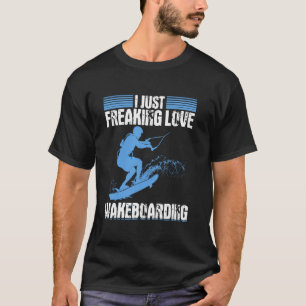 T-shirt Sports nautiques Wakesurfing - J'adore carrément W