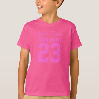 T-shirt Sports nommés Jersey d'enfants d'équipe de filles