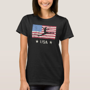 T-shirt Sports patriotiques Présente Américaine Drapeau Fi
