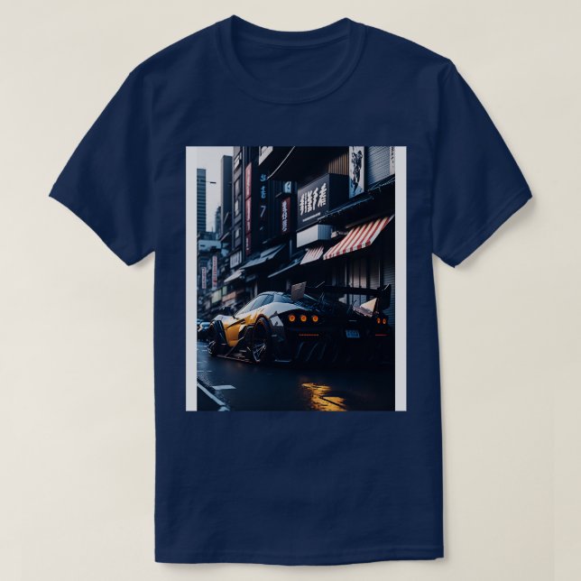 T-shirt Sports sombres dans la ville japonaise 3 (Design devant)