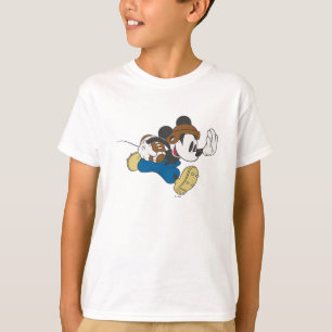 T-shirt Sporty Mickey   Courir avec le football