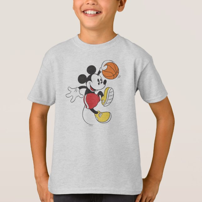 T-shirt Sporty Mickey | Joueur de basket (Devant)