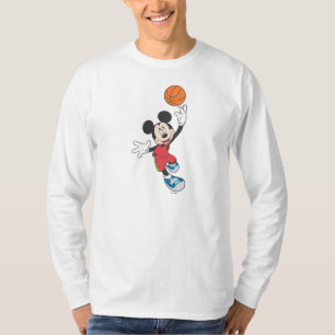 T-shirt Sporty Mickey Lancer le basket-ball