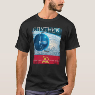 T-shirt Spoutnik 1 Satellite Space URSS Space Travel Retro